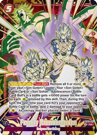 Family Kamehameha (Alternate Art) (ST01-015) - Story Booster 01 Holofoil