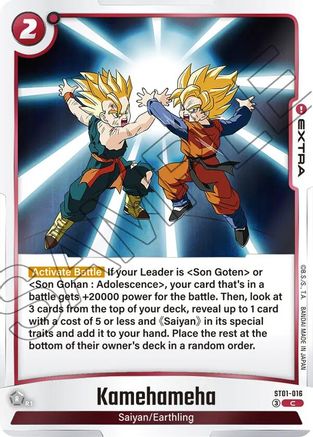 Kamehameha (ST01-016) - Story Booster 01 Holofoil