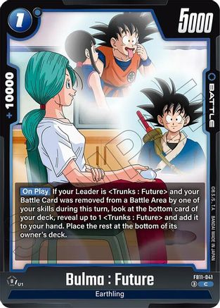 Bulma : Future - FB11-041 (FB11-041) - Brightness of Hope