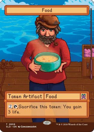 Food Token (2808) (SLD-2808) - Secret Lair Drop Series Foil