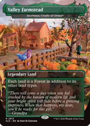 Valley Farmstead - Yavimaya, Cradle of Growth (SLD-2813) - Secret Lair Drop Series Foil