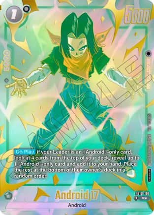 Android 17 - FB10-101 (Limited Pack 26-27 WAVE2) (FB10-101) - Tournament and Championship Promos Holofoil