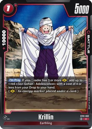 Krillin (ST01-002) - Story Booster 01 Holofoil