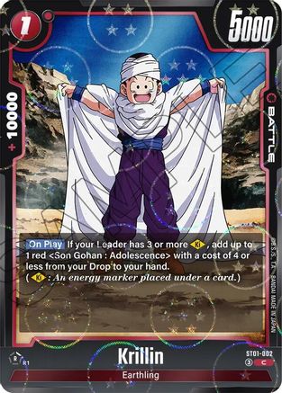 Krillin (Dragon Ball Pattern) (ST01-002) - Story Booster 01 Holofoil