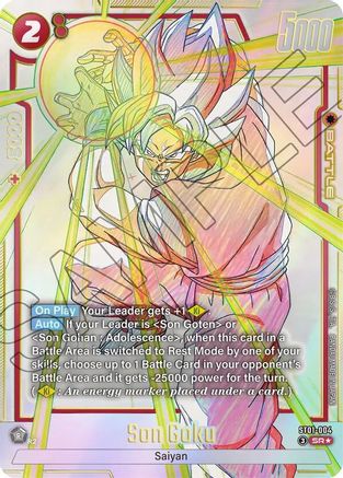Son Goku - ST01-004 (Alternate Art) (ST01-004) - Story Booster 01 Holofoil