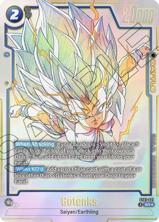 Gotenks - ST01-021 (Alternate Art) (ST01-021) - Story Booster 01 Holofoil