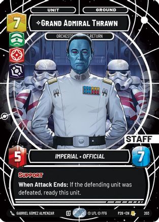 Grand Admiral Thrawn - Orchestrating His Return (Staff) (203) - Galactic Championship 2026 Foil