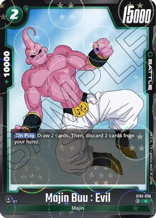 Majin Buu : Evil - ST01-030 (Dragon Ball Pattern) (ST01-030) - Story Booster 01 Holofoil