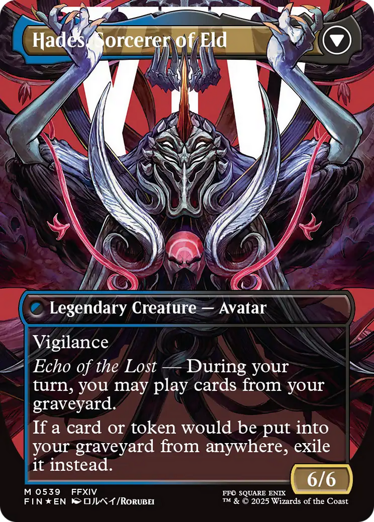 Emet-Selch, Unsundered (Borderless) (Surge Foil) (FIN-539) - FINAL FANTASY (Borderless) Foil