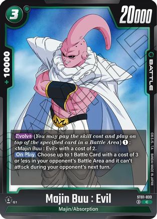 Majin Buu : Evil - ST01-033 (ST01-033) - Story Booster 01 Holofoil
