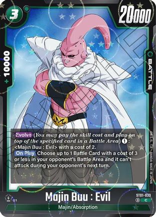 Majin Buu : Evil - ST01-033 (Dragon Ball Pattern) (ST01-033) - Story Booster 01 Holofoil