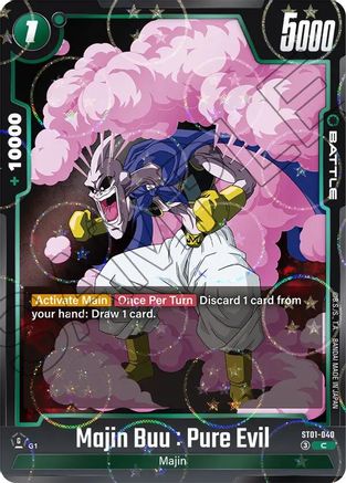 Majin Buu : Pure Evil - ST01-040 (Dragon Ball Pattern) (ST01-040) - Story Booster 01 Holofoil