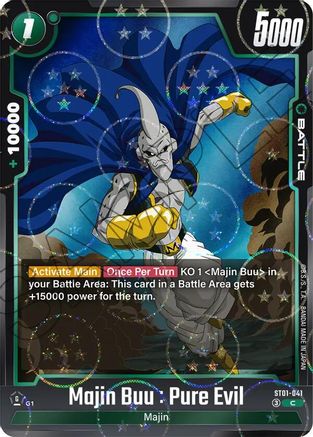 Majin Buu : Pure Evil - ST01-041 (Dragon Ball Pattern) (ST01-041) - Story Booster 01 Holofoil