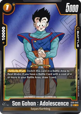 Son Gohan : Adolescence - ST01-045 (ST01-045) - Story Booster 01 Holofoil