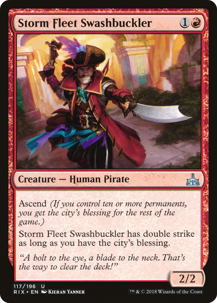 Storm Fleet Swashbuckler (RIX-117) - Rivals of Ixalan Foil