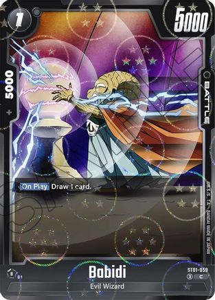 Babidi - ST01-059 (Dragon Ball Pattern) (ST01-059) - Story Booster 01 Holofoil