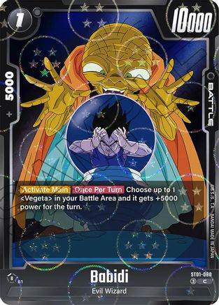 Babidi - ST01-060 (Dragon Ball Pattern) (ST01-060) - Story Booster 01 Holofoil