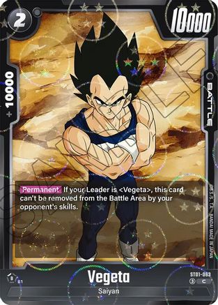 Vegeta - ST01-063 (Dragon Ball Pattern) (ST01-063) - Story Booster 01 Holofoil