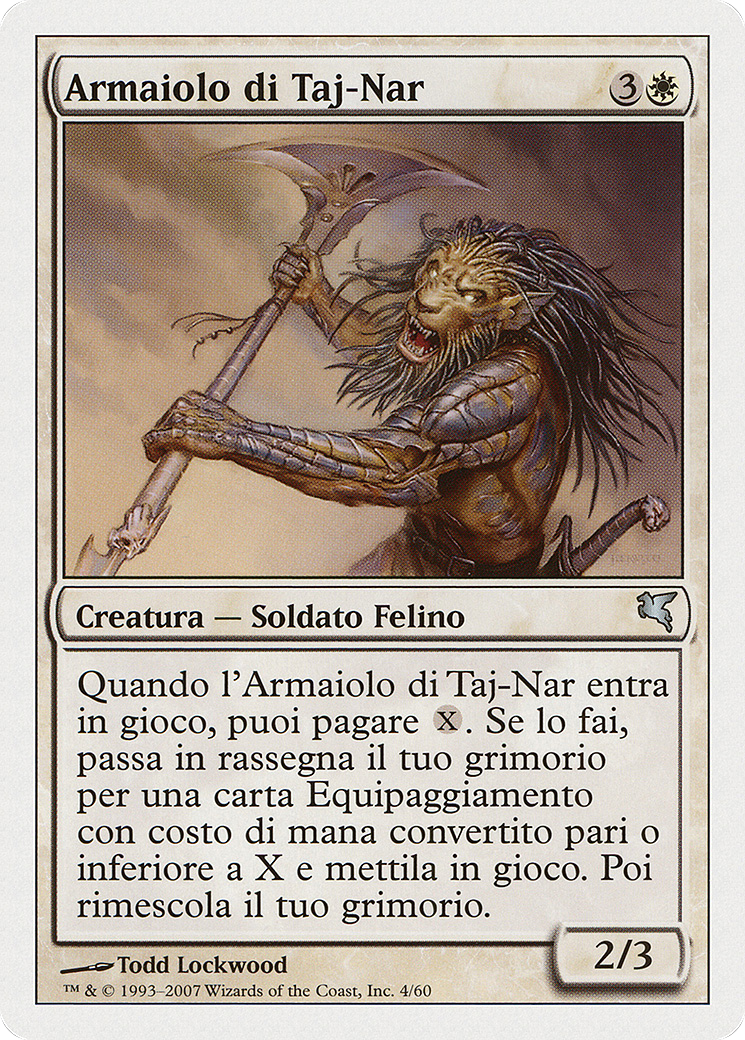 Taj-Nar Swordsmith (Italian) - "Armaiolo di Taj-Nar" (PSAL-0L4) - Salvat 2005