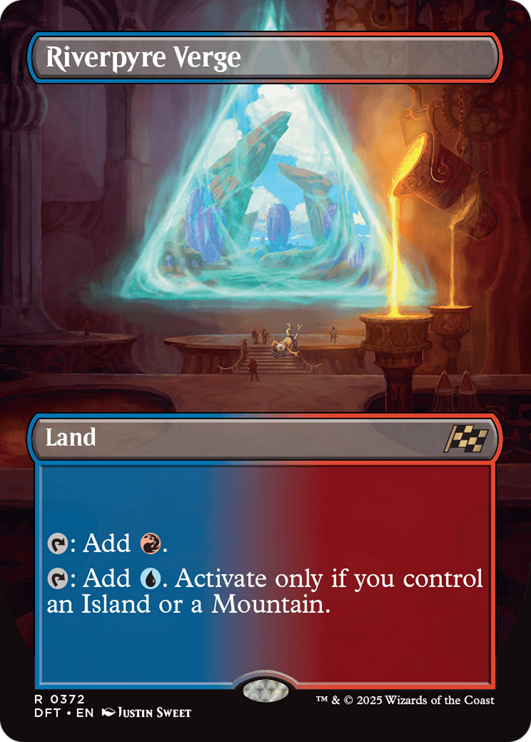 Riverpyre Verge (Borderless) (DFT-372) - Aetherdrift (Borderless) Foil