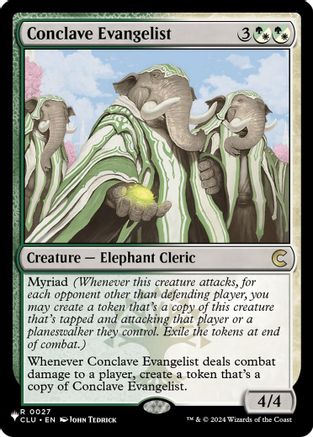 Conclave Evangelist (LIST-027) - The List Reprints