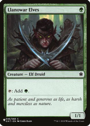 Llanowar Elves (GNT) (LIST-046) - The List Reprints