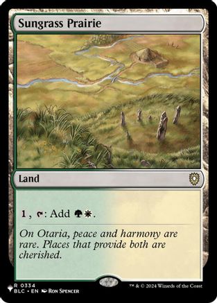 Sungrass Prairie (BLC) (LIST-334) - The List Reprints