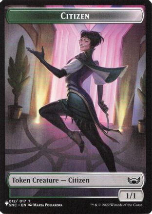 Citizen // Dinosaur Double-Sided Token (LIST-12 // 7) - The List Reprints