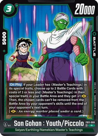 Son Gohan : Youth/Piccolo (FB11-068) - Brightness of Hope Holofoil