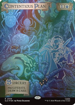 Contentious Plan (Out Of Sight Foil) (SLD-2568) - Secret Lair Drop Series Foil