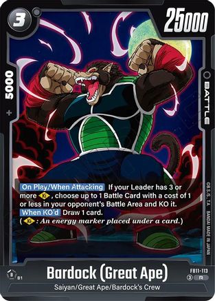 Bardock (Great Ape) (FB11-113) - Brightness of Hope Holofoil