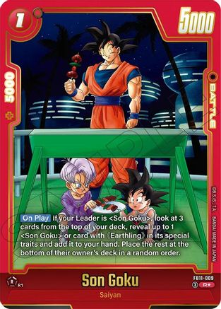 Son Goku - FB11-009 (Alternate Art) (FB11-009) - Brightness of Hope Holofoil
