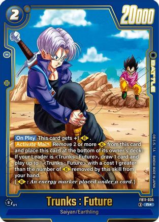 Trunks : Future - FB11-035 (Alternate Art) (FB11-035) - Brightness of Hope Holofoil