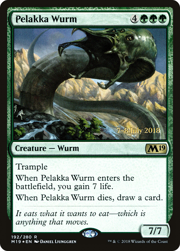 Pelakka Wurm (PRE-192) - Core Set 2019 Promos Foil