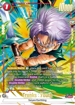 Trunks : Youth - FB11-017 (Alternate Art) (FB11-017) - Brightness of Hope Holofoil