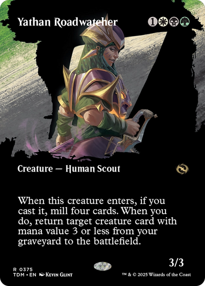 Yathan Roadwatcher (Borderless) (TDM-375) - Tarkir: Dragonstorm: (Showcase) (Borderless)