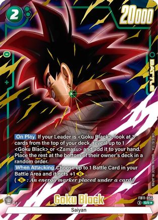 Goku Black - FB11-054 (Alternate Art) (FB11-054) - Brightness of Hope Holofoil