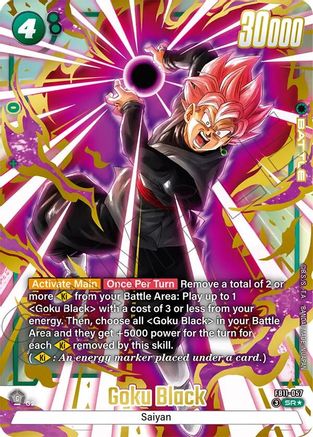 Goku Black - FB11-057 (Alternate Art) (FB11-057) - Brightness of Hope Holofoil