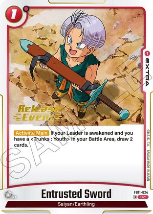 Entrusted Sword (FB11-024) - Brightness of Hope Release Event Cards