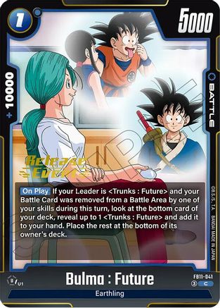 Bulma : Future - FB11-041 (FB11-041) - Brightness of Hope Release Event Cards