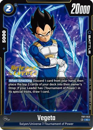 Vegeta - FB11-043 (FB11-043) - Brightness of Hope Release Event Cards
