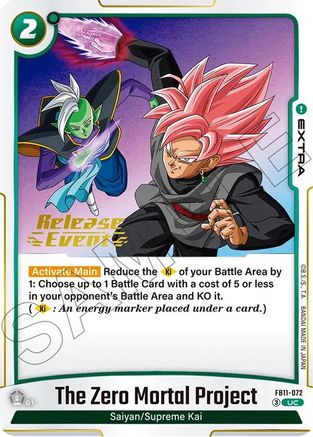The Zero Mortal Project (FB11-072) - Brightness of Hope Release Event Cards