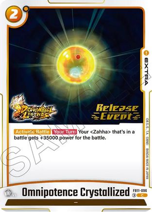 Omnipotence Crystallized (FB11-096) - Brightness of Hope Release Event Cards