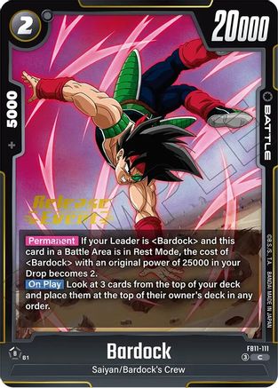 Bardock - FB11-111 (FB11-111) - Brightness of Hope Release Event Cards