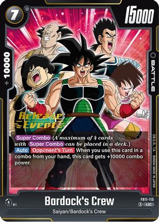 Bardock's Crew - FB11-115 (FB11-115) - Brightness of Hope Release Event Cards
