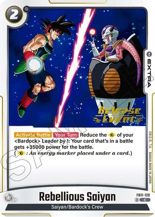 Rebellious Saiyan (FB11-120) - Brightness of Hope Release Event Cards