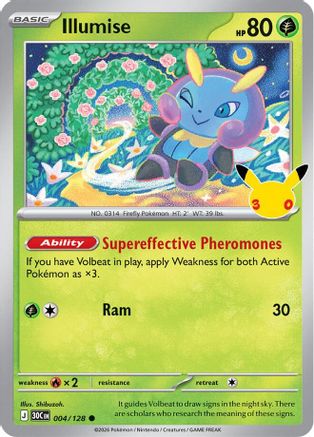 Illumise 004  - Holofoil ME 30th Celebration - Common