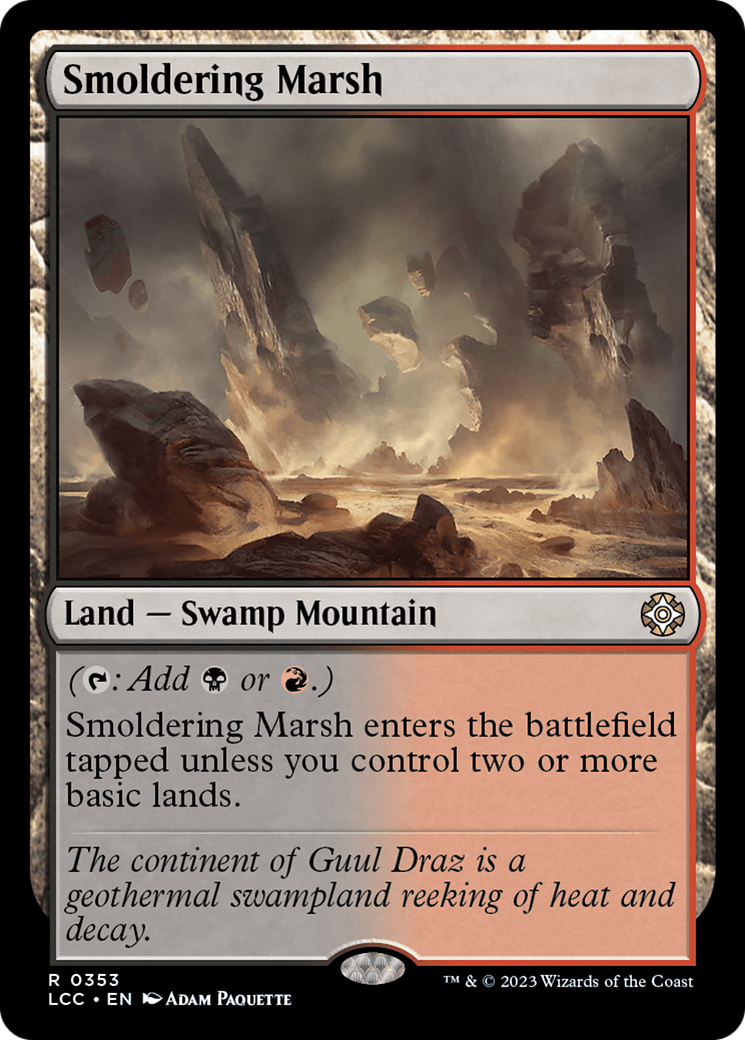 Smoldering Marsh (LCC-353) - The Lost Caverns of Ixalan Commander