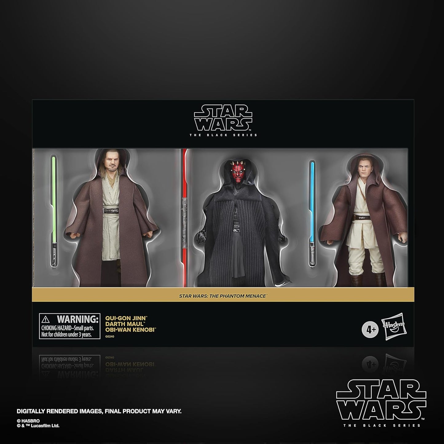 Star Wars - The Black Series: Qui-Gon Jinn, Darth Maul, Obi-Wan Kenobi (Duel of the Fates, The Phantom Menace)