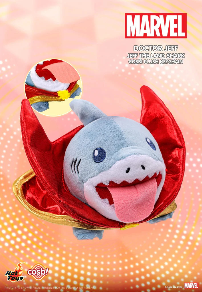 Hot Toys x COSBI - Marvel Jeff the Land Shark Cosbi Plush Keychain Blind Box